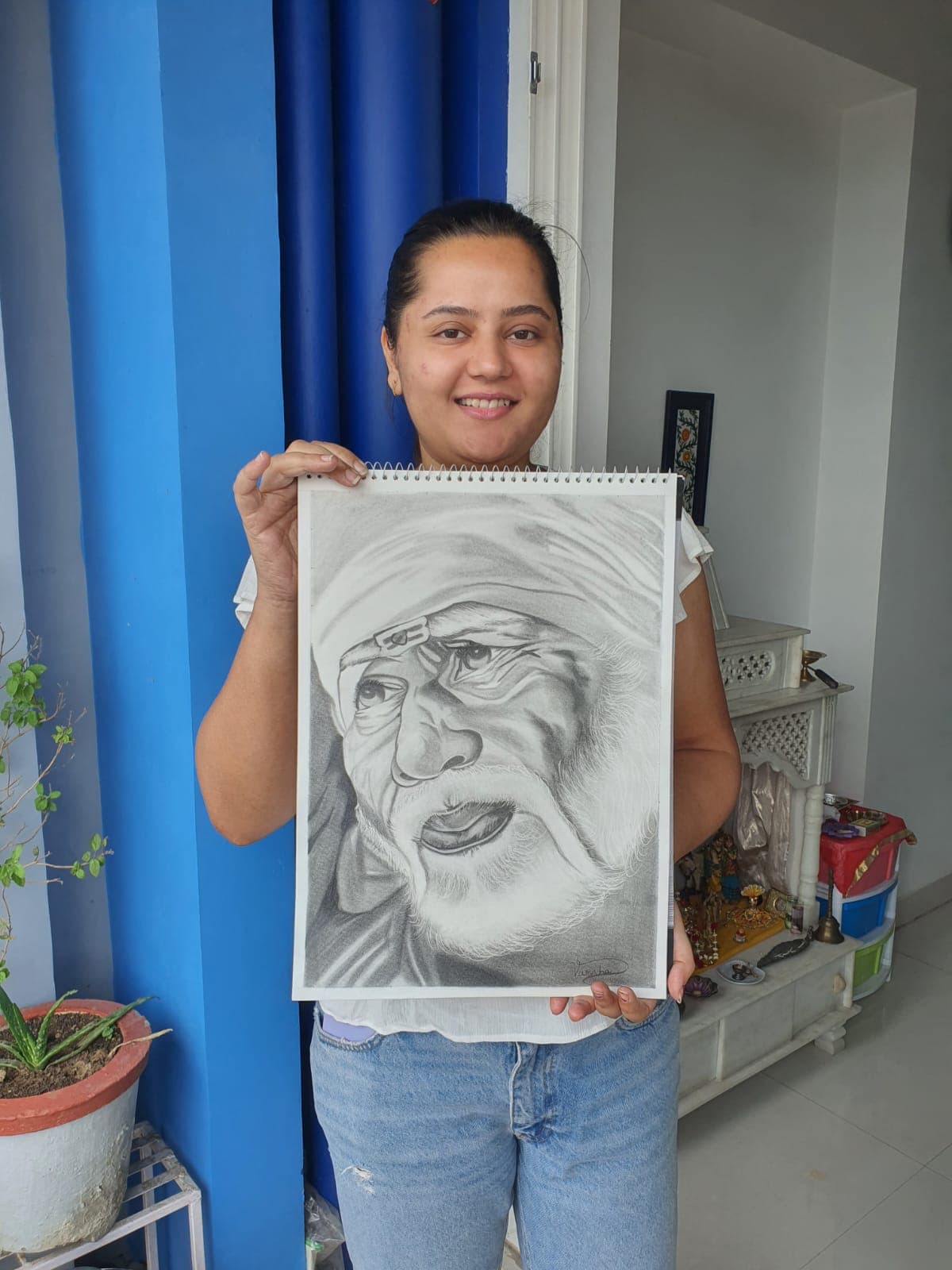 Student pencil shading of an animal