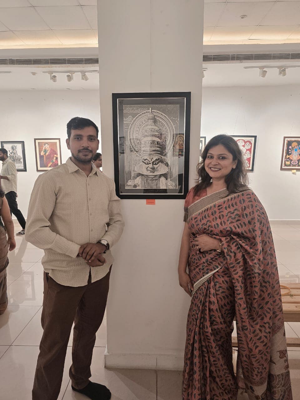 Award or recognition moment at The Naat of Art exhibition