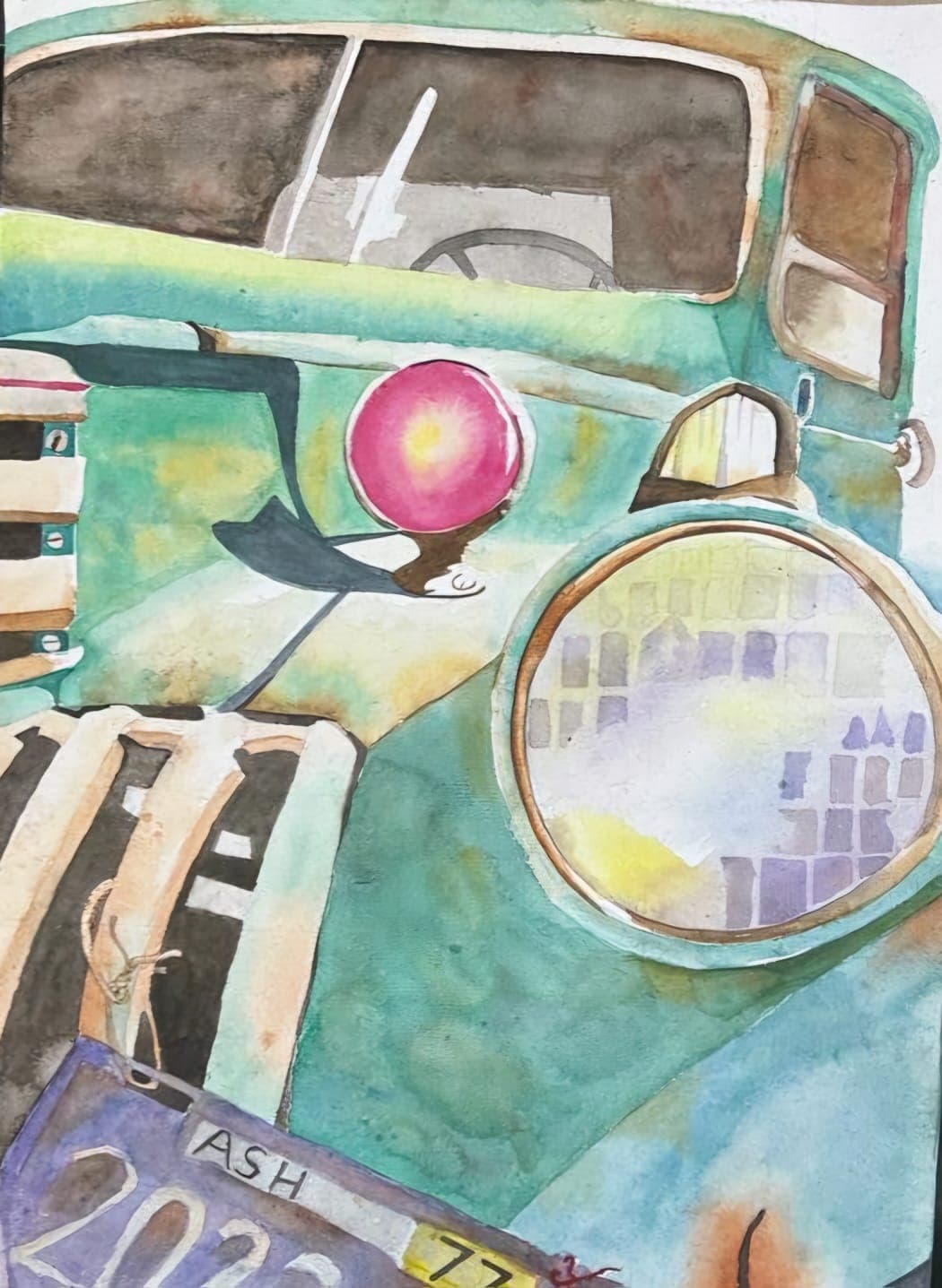 Chandni Kamboj's acrylic painting