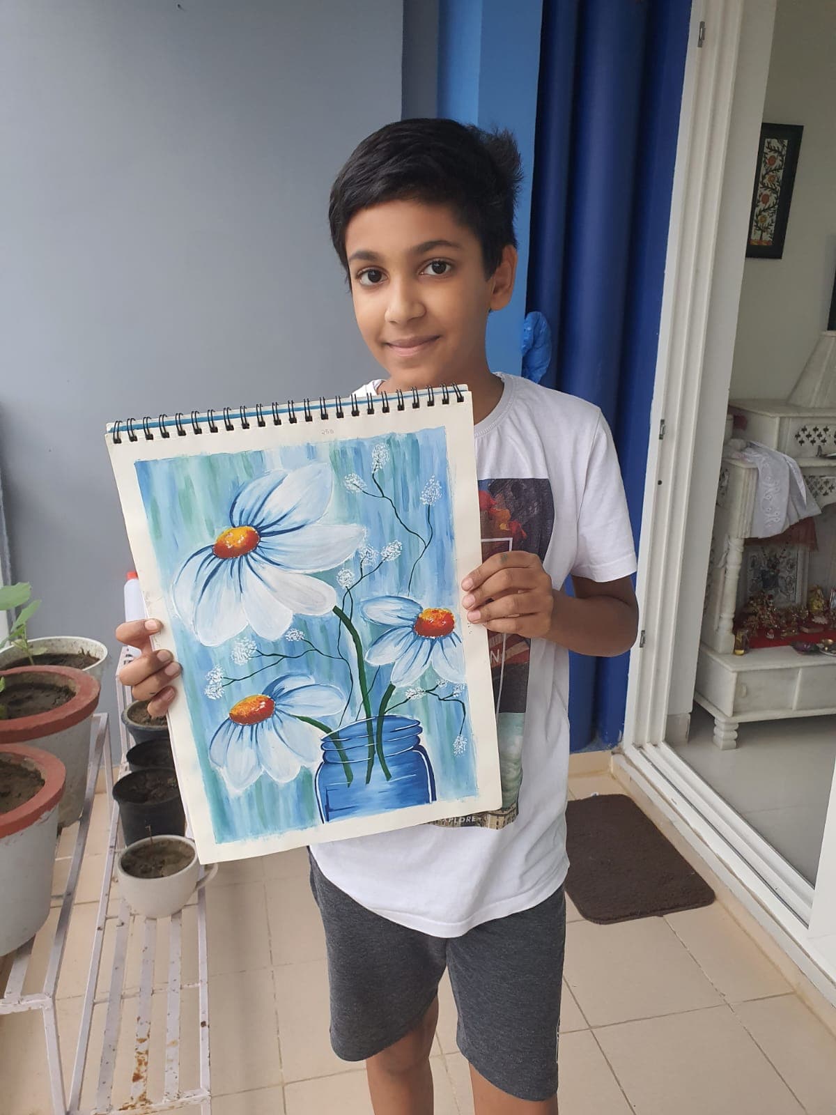 Student sketch of a still life