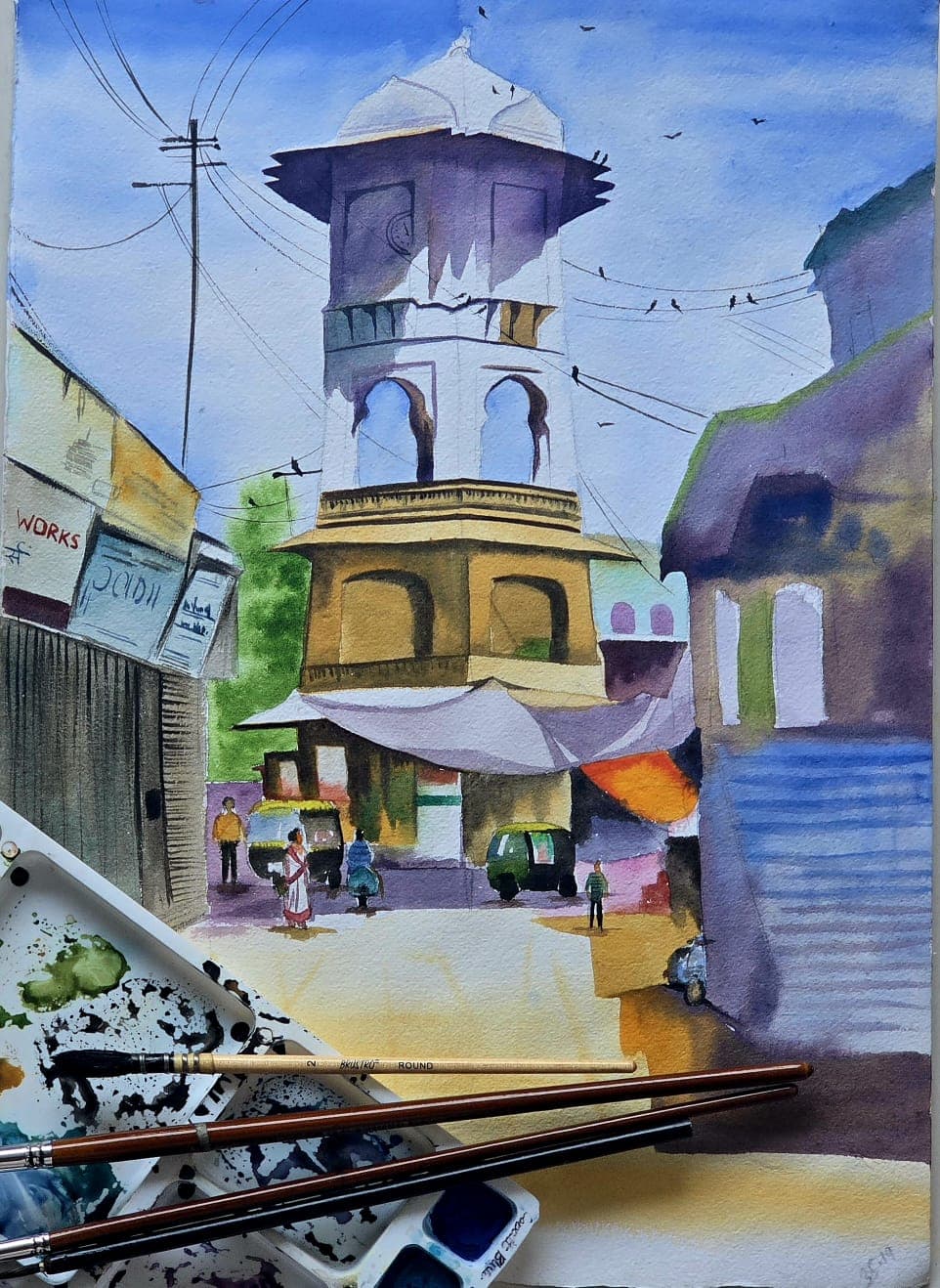 Chandni Kamboj's poster color piece